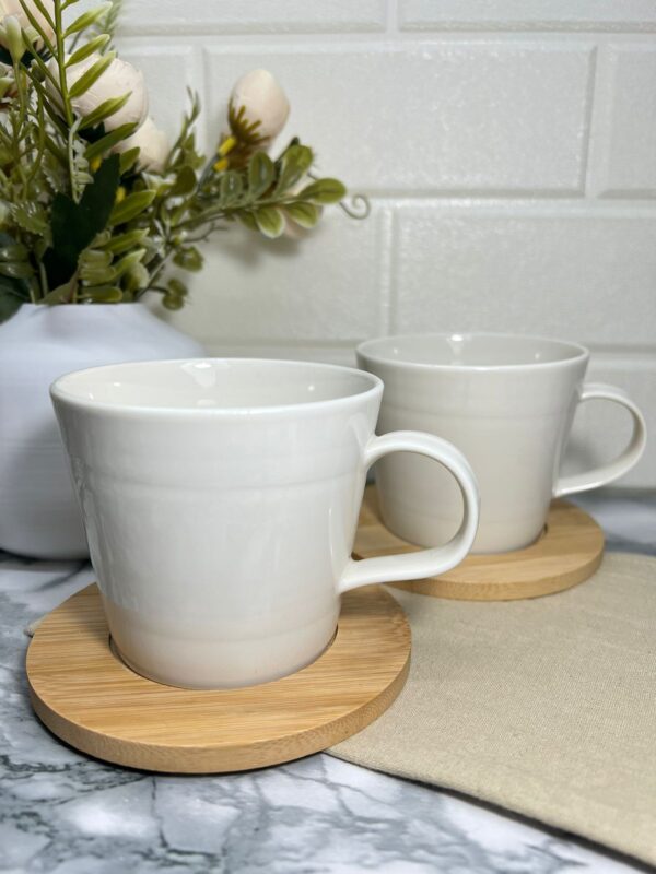 TAZA  CONICA CON  PLATO BAMBU - Image 2